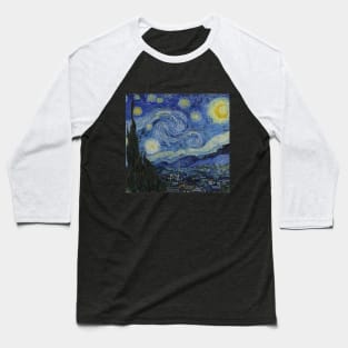 The Starry Night (1889) by Vincent van Gogh Baseball T-Shirt